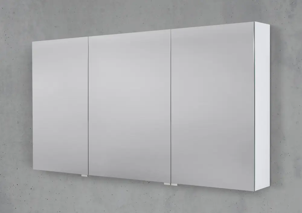 Angebot Spiegelschrank 130 cm 3 Türig ohne Beleuchtung