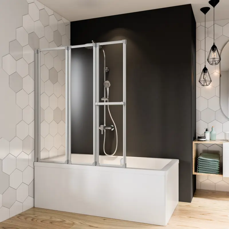 Bestseller BREUER Fara 4 Badewannenaufsatz, Faltwand 3-teilig