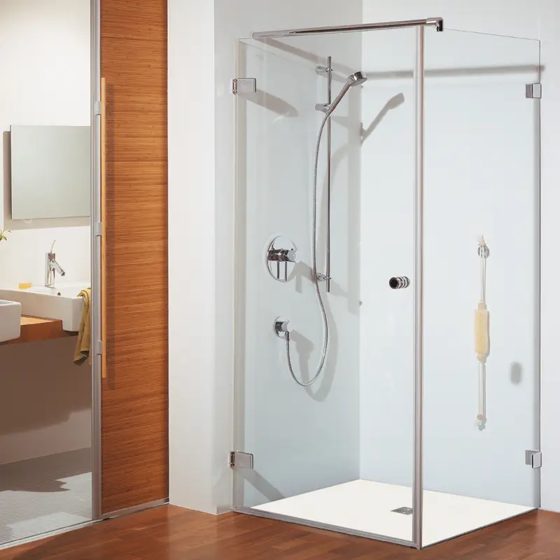 Bestseller BREUER First Glass Drehtür mit Seitenwand, Anschlag links, Innen-& Außenöffnung