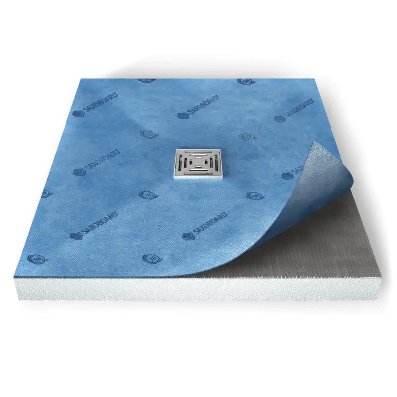 Kostenfreie Lieferung SAXOBOARD® Duschelement mit Punktablauf 100x100 cm