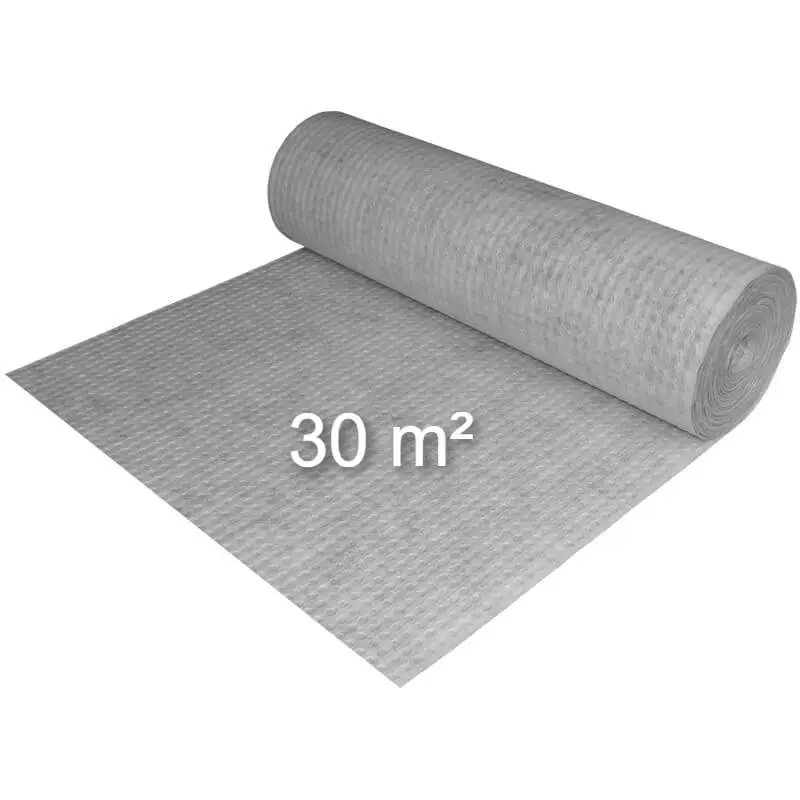 Garantierte Lieferung ProfiSeal Entkopplungsmatte + Dichtvlies 3mm 550g/m² Abdichtbahn + Entkopplung für Boden + Fliesen - 30 qm