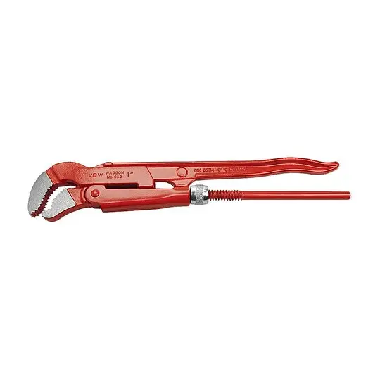 VBW S-Maul-Rohrzange 1 1/2'' rot lackiert und poliert - 952015 Beliebt