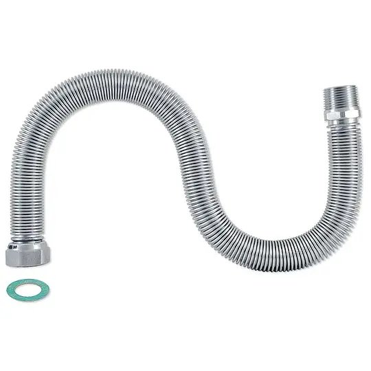 Edelstahl-Wellrohr 3/4'' AG x 3/4'' Überwurfmutter - ausziehbar von 200 - 410 mm Solange Der Vorrat Reicht
