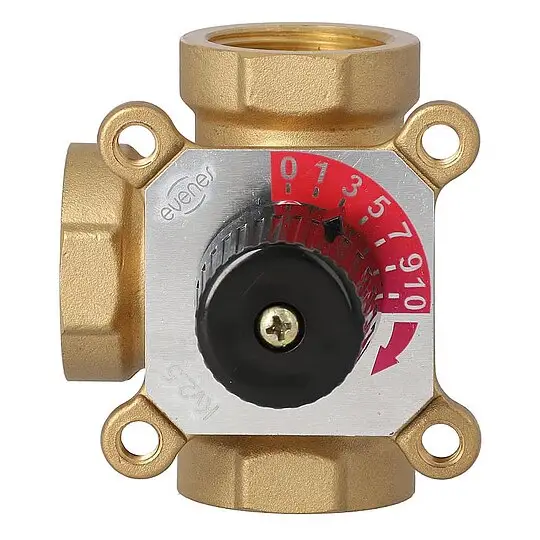 3-Wege-Messing-Mischer Easyflow Typ 3I für Heizung - DN20 - 3 x 3/4'' IG - Kvs-Wert 6,5 Direkt Vom Hersteller