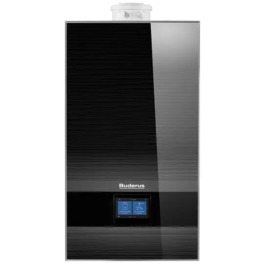 Sonderaktion Buderus Gas-Brennwerttherme Logamax plus GB182i.2 schwarz - 25 kW - 7736902134