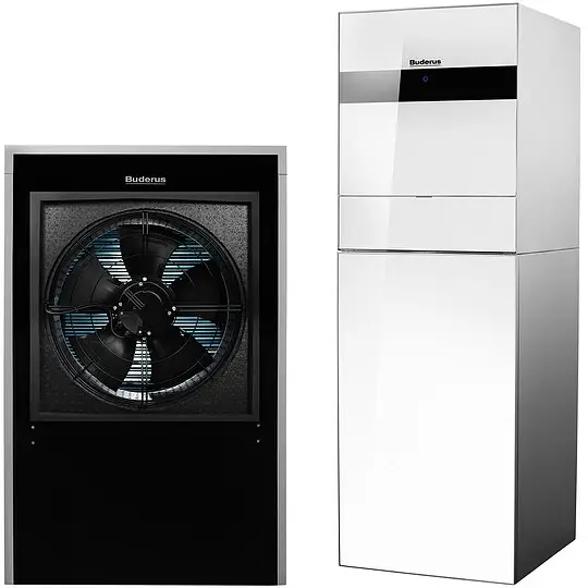 Buderus Luft-Wasser-Wärmepumpe Logatherm WLW196i-11 IR TP120 mit integriertem Pufferspeicher 120l, weiß - 7739616362 Günstig