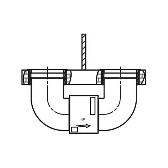 Neuheit Buderus Logaplus-Paket Luftkanäle LKP900-3, Aufstellung unterhalb Erdgleiche, für WLW196i IR 11-14 - 7739612634