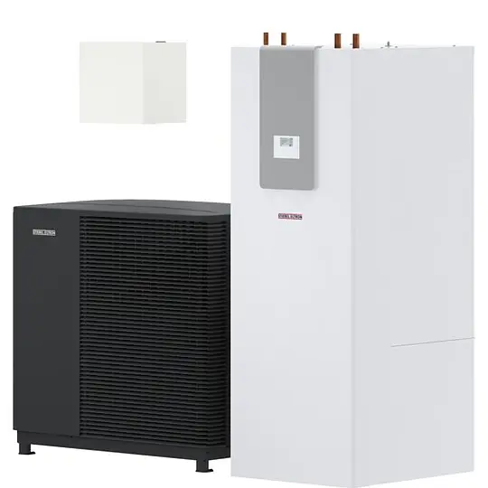 Neuheit Stiebel Eltron Luft-Wasser-Wärmepumpe WPL-A 10.2 Plus HK 400 + HSBC 300 - 207559