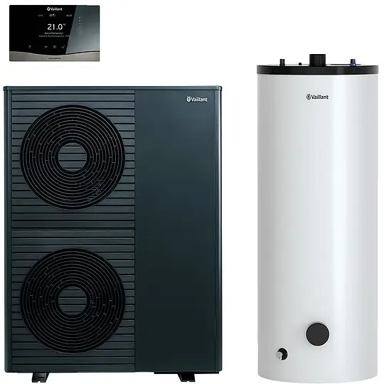 Vaillant Wärmepumpenpaket 4.3335 aroTHERM plus VWL 125/8.1 A S2 mit Hydraulikstation, Speicher 250 l, Regelung VRC 720/3 - 8000044764 Must-Have
