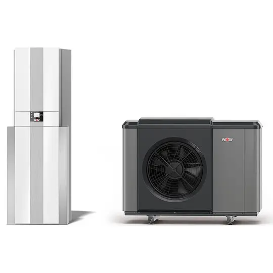 Highlight WOLF Luft/Wasser-Wärmepumpen-Center CHC-Monoblock 10/300 inklusive CHA10/400V, Warmwasserspeicher und Bedienmodul - 9146842