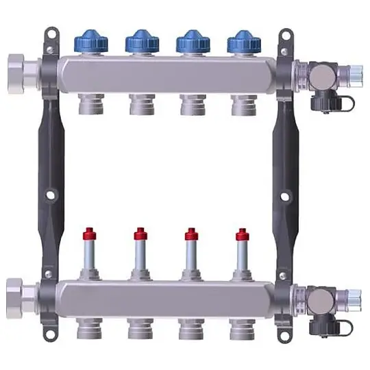 Kostenloser Versand Viessmann Edelstahl Heizkreisverteiler mit Volumenstromanzeige für 11 Heizkreise - 7568320