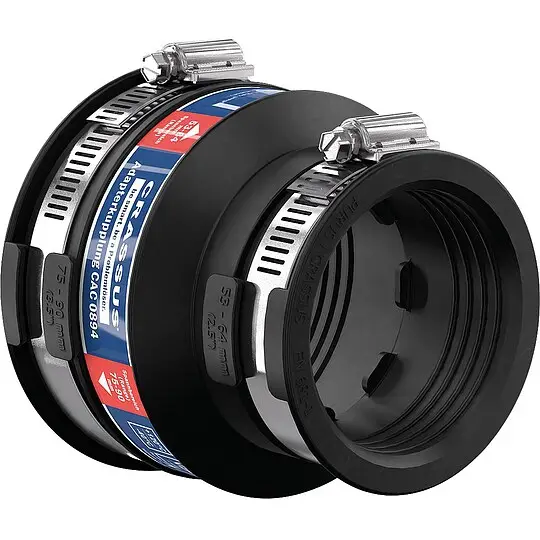Adapterkupplung CAC 0894 Spannbereich 75-90 x 53-64mm EPDM - PN 0,6 bar Billig