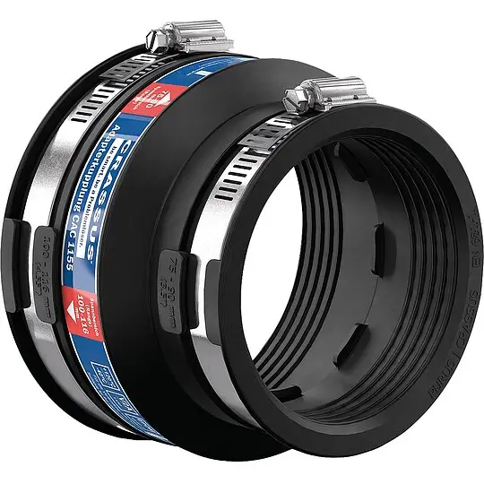 Adapterkupplung CAC 1155 Spannbereich 100-116 x 75-90 mm EPDM - PN 0,6 bar Markenprodukt