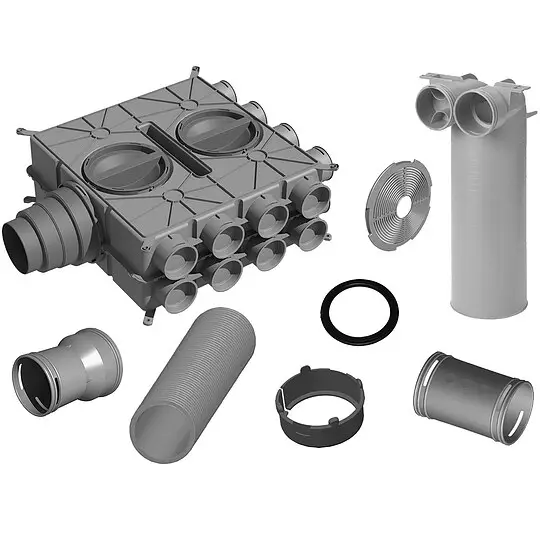 Direktkauf WOLF Zubehörpaket CWL Rohbau Schlauch DN 63/52 - 150 Meter
