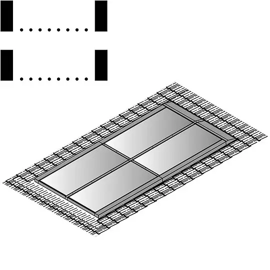 Abverkauf Viessmann Befestigungssatz Dachintegration für 16 Flachkollektoren senkrecht 2-reihige Montage Mönch-Nonne 15-65° - Z013121