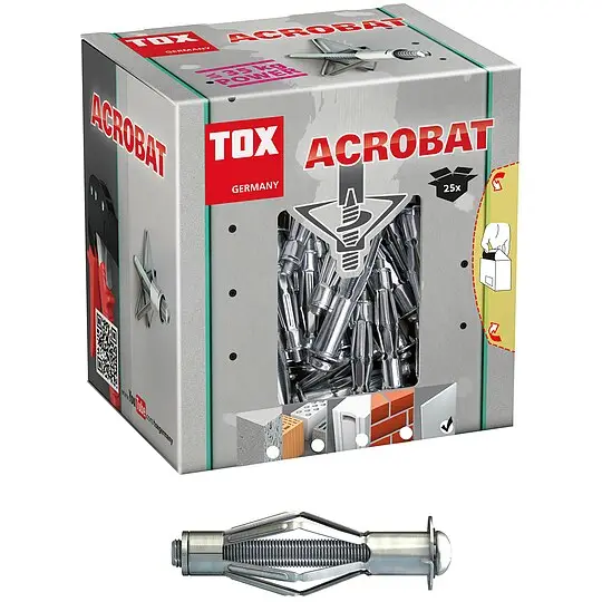 Sale TOX Metall-Hohlraumdübel Acrobat M6 x 52 mm - 25 Stück - 035101121