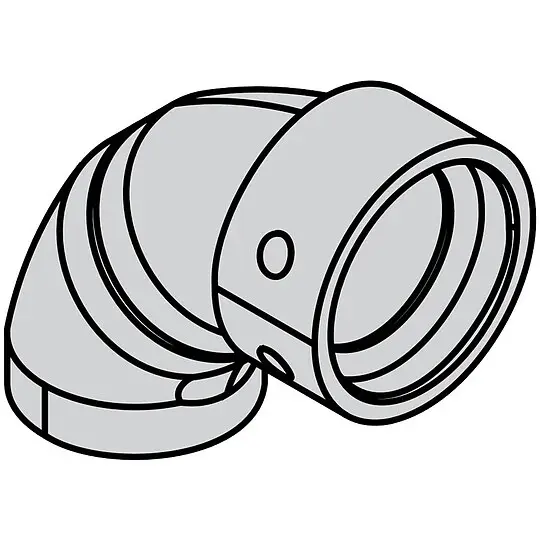 Viessmann EPP-Bogen 90° mit Verbindungsmuffe, DN160, wärmedämmend - 7501768 Schnäppchen
