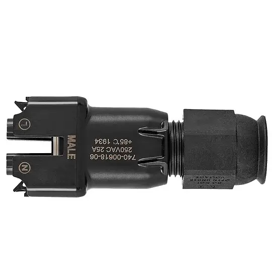Enphase Q Field Wireable Male Field Connector R- Stecker - einphasiger Stecker für das runde Q-Kabel Letzte Chance