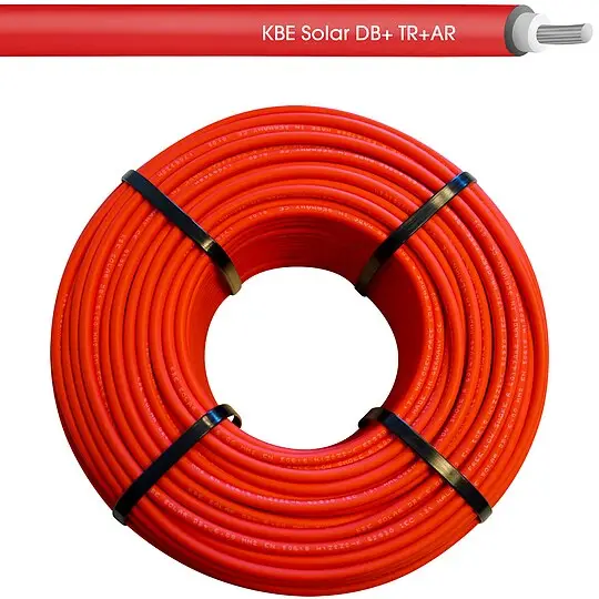 KBE Solarkabel DB+ 6 mm² erdverlegbar - rot - Rolle je 100 m Kostenfreie Lieferung