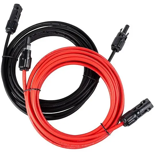 PV Solarkabel-Set 6mm² mit MC4-Stecker rot / schwarz - 10 m Länge Rabatt