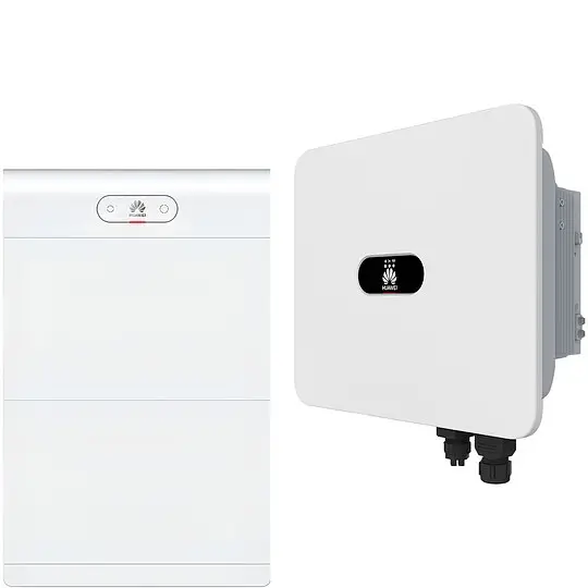 Huawei PV-Paket mit Batteriespeichersystem LUNA2000 14 kWh & Hybrid-Wechselrichter SUN2000 12K-MB0 Schneller Versand