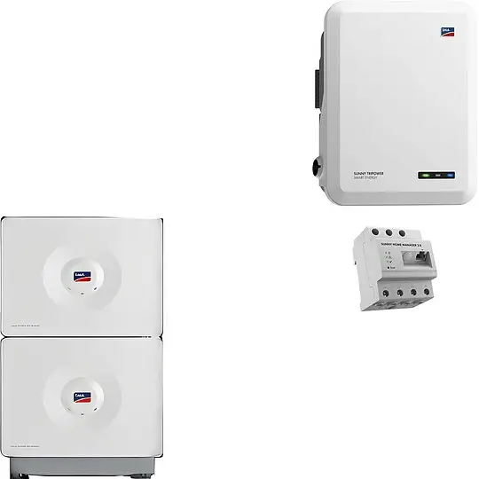 SMA PV-Paket mit Batteriespeichersystem Home Storage 6,56 kWh & Hybrid-Wechselrichter Sunny Tripower SE 6 kW Beliebt