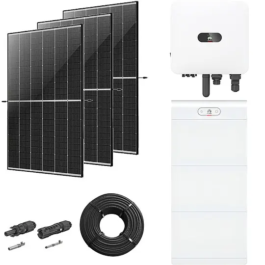Photovoltaik-Paket 5 kWp mit Huawei Wechselrichter MAP0 5 kW + Stromspeicher 21,0 kWh, 12 Solarmodulen Glas-Glas black frame Online Kaufen