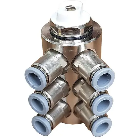 jollytherm Anschlussverteiler 6-fach 3/4'' Eurokonus auf 8 mm Stecksystem inkl. integriertem Schnellentlüfter - 10112 Sichere Zahlung