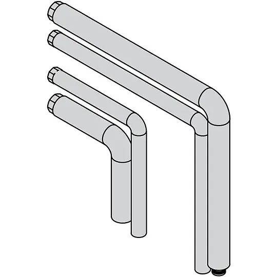 Ausverkauf Viessmann Hydraulisches Anschluss-Set für einen Heiz-/Kühlkreis - Aufputzinstallation nach links - ZK06402