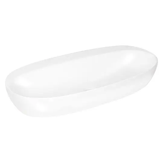 Günstig Aufsatz-Waschtisch Elanda 900 x 440 mm, ohne Hahnloch, Keramik, weiß glänzend - 93 985 28