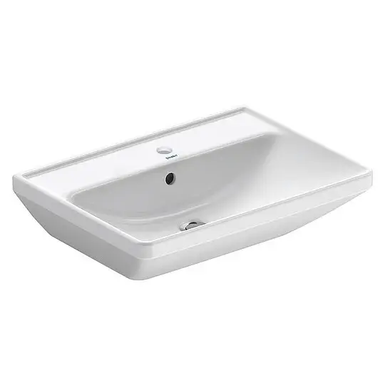 Waschtisch Duravit D-Neo, 650 x 170 x 440 mm, mit Überlauf, 1 Hahnloch mittig, weiß - 2366650000 Sofort Bestellen
