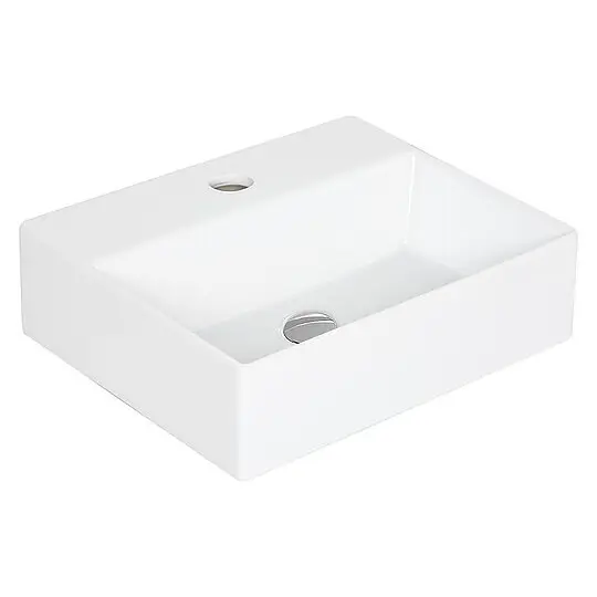 Ausverkauf Waschtisch Elayla 420 x 130 x 350 mm, 1 Hahnloch, Keramik, weiß - 93 054 42