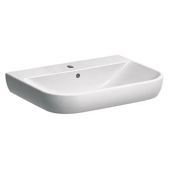 Waschtisch Geberit Smyle, 650 x 170 x 480 mm, weiß - 500230011 Bestseller