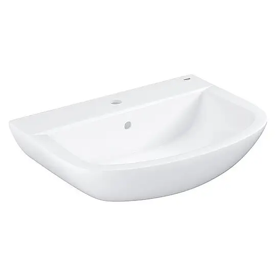 Neue Ware Waschtisch Grohe Bau, Keramik 650 x 153 x 468 mm, Keramik, weiß - 39420000