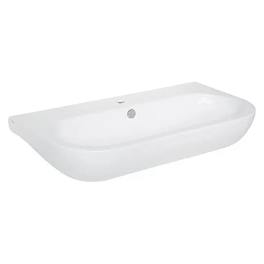Zertifiziert Waschtisch NUVOLA 900 x 170 x 450 mm, Keramik, weiß - 93 706 70