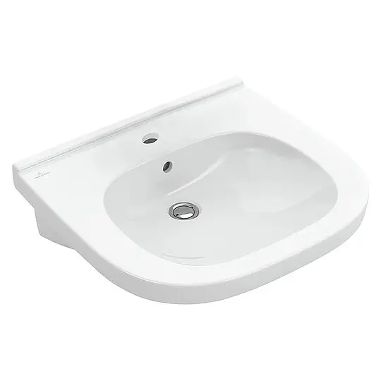 Meistverkauft Waschtisch Villeroy & Boch ViCare mit Überlauf, 600 x 550 mm, Hahnloch mittig, weiß - 41196001