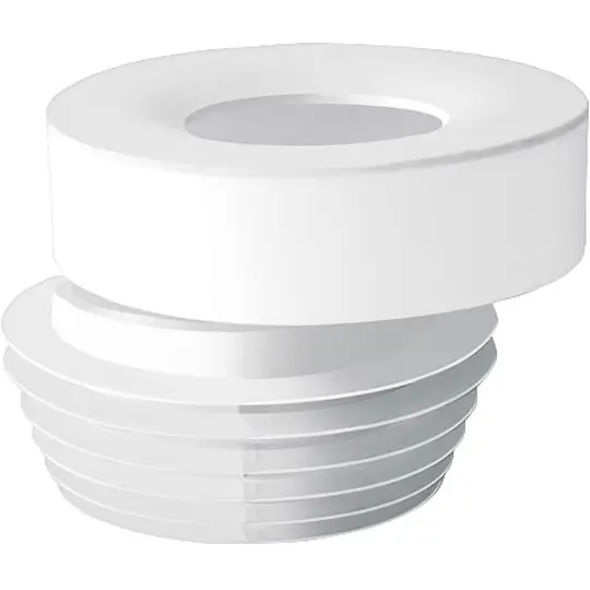 WC-Anschluss exzentrisch 20 mm - Weiß - Ø 100-110 mm Kostenfreie Lieferung