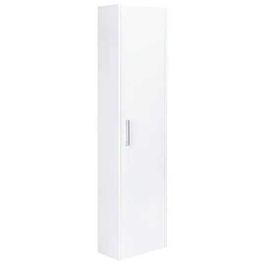 Hochschrank Serie MAA, 1 Tür, weiß hochglanz, Anschlag rechts, 386 x 1500 x 206 mm - 93 904 52 Angebot