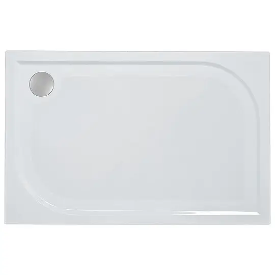 Geprüft Duschwanne EBBY Rechteck 1000 x 38 x 900 mm Antislip, Mineralguss, weiß - 93 166 74