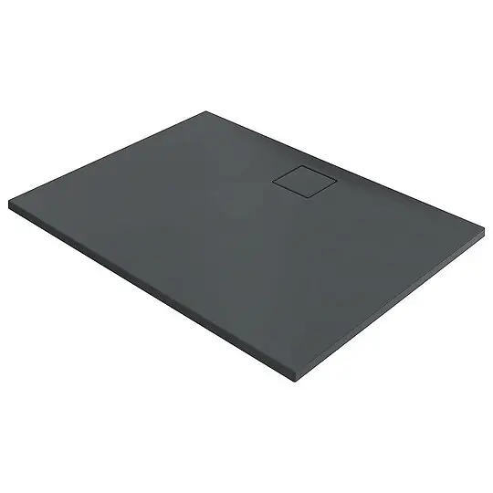 Duschwanne Hüppe EasyFlat 1000 x 52 x 800 mm, Mineralguss, Ablauf lange Seite, anthrazit matt - EF0103128 Nur Heute