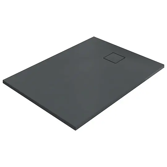 Direkt Vom Hersteller Duschwanne Hüppe EasyFlat 1600 x 52 x 800 mm, Mineralguss, Ablauf kurze Seite, anthrazit matt - EF0206128