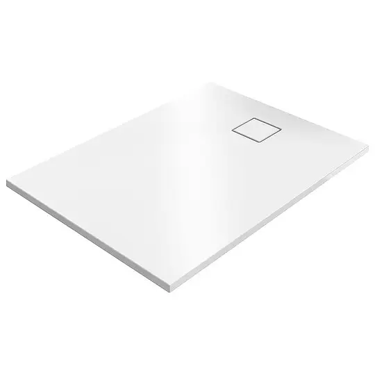 Duschwanne Hüppe EasyFlat 1200 x 52 x 800 mm, Mineralguss, Ablauf kurze Seite, weiß - EF0204055 Mega-Angebot
