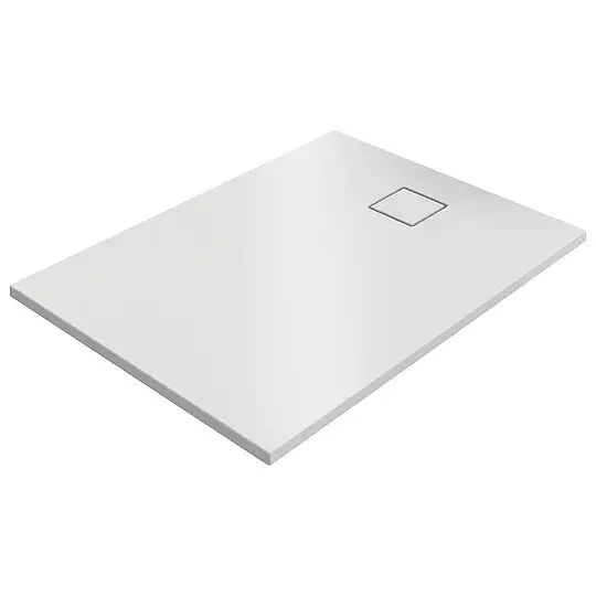 Duschwanne Hüppe EasyFlat 1200 x 52 x 900 mm, Mineralguss, Ablauf kurze Seite, weiß matt - EF0209083 Rabatt