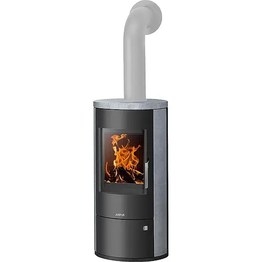 Kaminofen Justus Austin 5, Speckstein / Stahl schwarz, 5 kW - 4855 23 Heißes Angebot