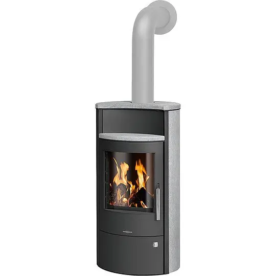 Kaminofen Oranier Pori Aqua, wasserführend, Speckstein / Stahl schwarz, 10 kW - 7712 23 Beliebt