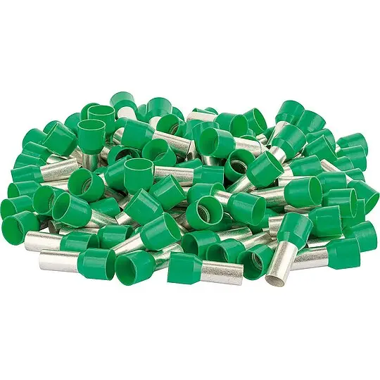 Ader-Endhülse isoliert 16 mm² x 24 mm grün - 100 Stück Garantierte Lieferung