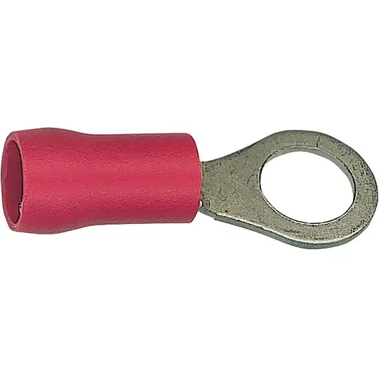 Kabelschuh in Ringform isoliert, 100 Stück, rot - bis 1,5 mm², 3,7 mm Knallerangebot