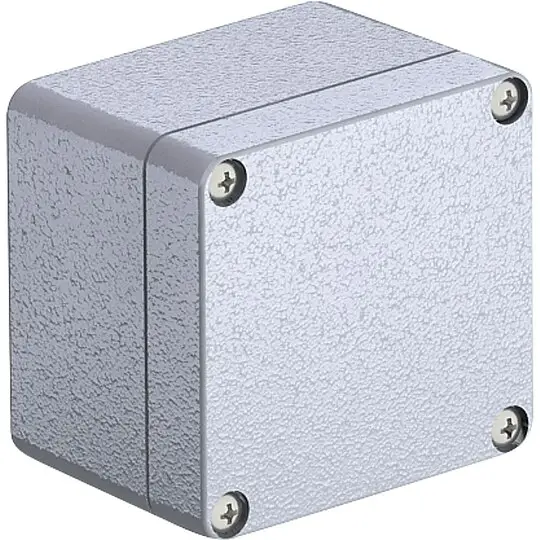 Aluminiumleergehäuse silbergrau - 80 x 75 x 57 mm Markenprodukt