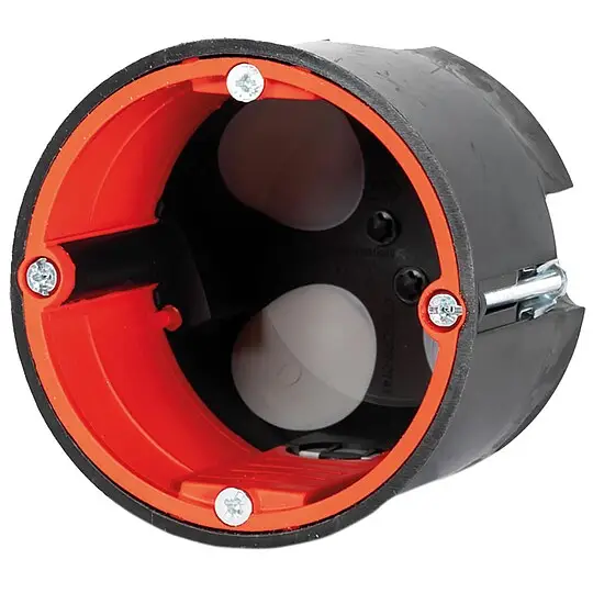 Hohlwand-Gerätedose BS3500TC, für Holzbau Ø 68 mm, mit Rohreinführung 4x M20 - Tiefe 62 mm Kracherpreis