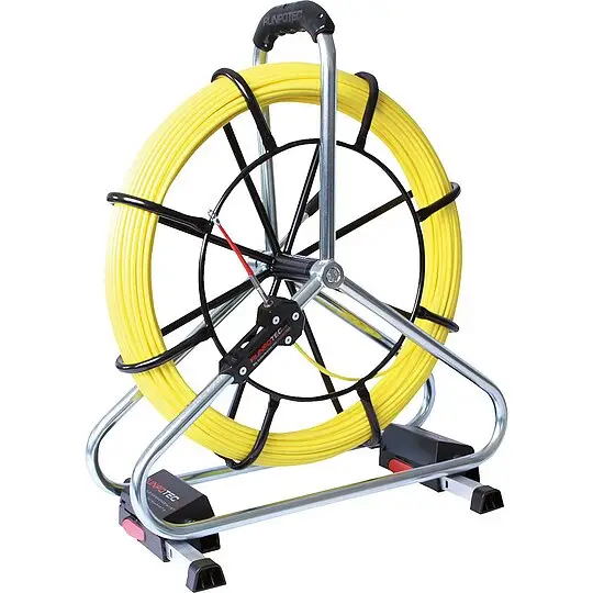 Finale Aktion Kabeleinziehgerät RUNPOTEC Profi-Set, Band-Ø 6 mm - Glasfaserstab 60 m